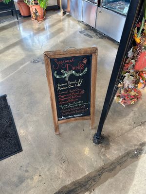 Drink menu   at Sunflower Bakehouse in Nashville