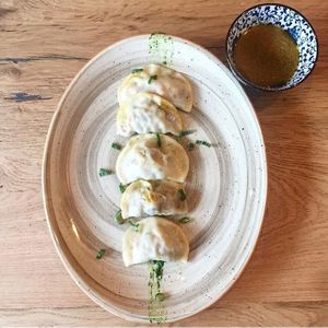 Vegan jiaozi at Matilda in Nova Milanese