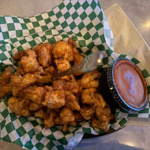 fried buffalo cauliflower   at Fernside in San Diego