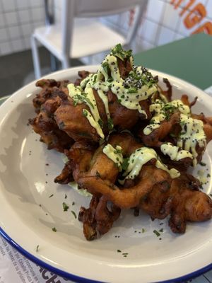 Buñuelos de calabacín   at Romero Verde in Madrid