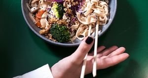 Pad Thai de Huerva. ¿Como "Huelva" dicho en onubense? Ahá.  at Romero Verde in Madrid