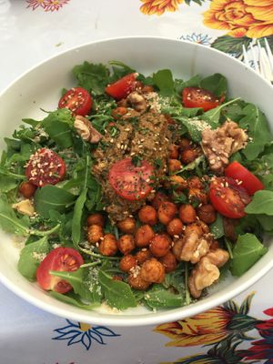 Salad from the daily menu  at Romero Verde in Madrid