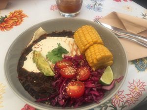 Enchiladas   at Romero Verde in Madrid
