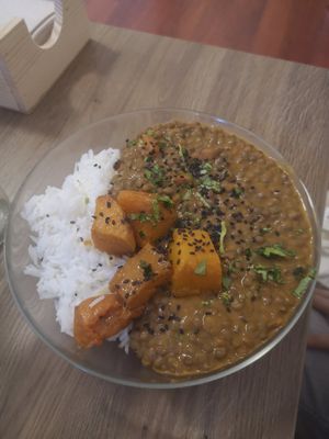 Lentil soup at Romero Verde in Madrid