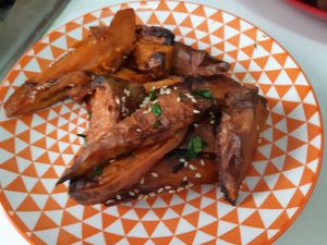 Roasted sweet potato  (delivery) at Romero Verde in Madrid