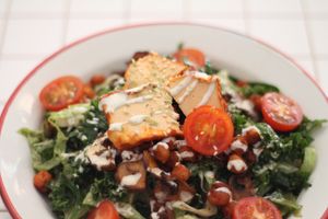 Caesar salad at Romero Verde in Madrid