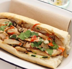 Bánh-Mì sandwich at Romero Verde in Madrid