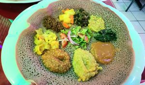 Vegetarian platter for 1 at Major Restaurant in Indianapolis