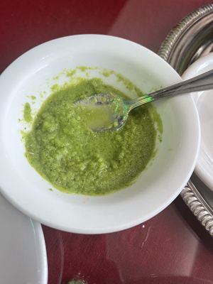 Jalapeño garlic sauce is a must!  at Major Restaurant in Indianapolis