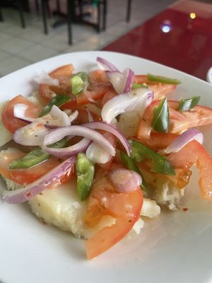 Potato Salad was different (yes, it’s vegan)  at Major Restaurant in Indianapolis