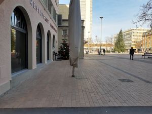 Outdoor seating (in winter) at Tres Amigos in Zurich