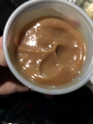 Peanut sauce for summer vegan roll  at The Rolling Spring Roll in Farmingdale