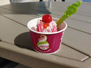 Frozen sorbet at Menchie's Frozen Yogurt in Lima