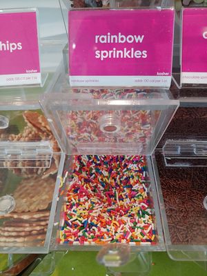 Rainbow sprinkles at Menchie's Frozen Yogurt in Lima