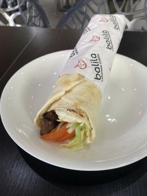 Vegan Kafta wrap   at Balila in Oakleigh