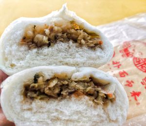 Vegan mix vegetable pau at Dough Magic 扑面而来 - Chinatown in Central Singapore