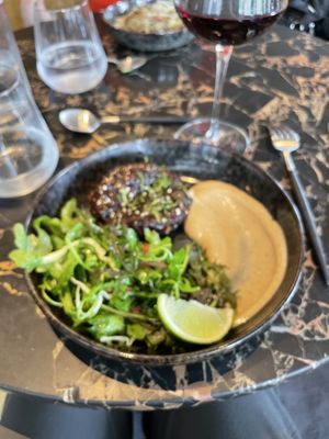 Eggplant caramelized  at Polichinelle in Paris