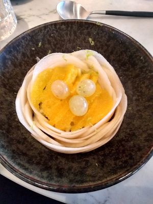 Fruits salad they prepared for me since they didn't have dessert at Polichinelle in Paris