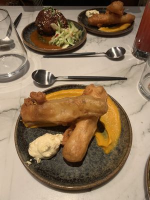 Tempura and sweet potato at Polichinelle in Paris