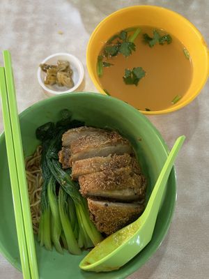 Chicken cutlet noodle $4  at Daily Green 吉祥素 - Bedok in East Singapore