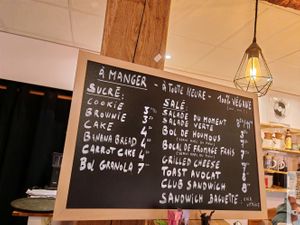 menu at Virgule in Toulouse