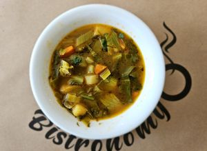 Soup of the day at Biblo in Canakkale