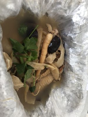 Herbal chicken soup at K Tree 康妙素食馆 in Central Singapore