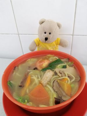 Mushrooms noodles at K Tree 康妙素食馆 in Central Singapore