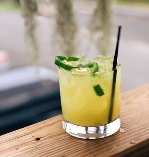 jalapeno pineapple margarita at Crave in Ansonia