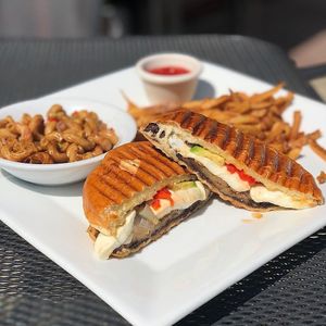 veg panini at Crave in Ansonia