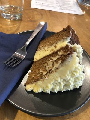Massive lemon cake at Sage Cafe in Lancaster