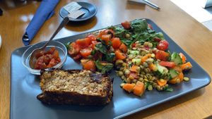 Nut roast at Sage Cafe in Lancaster