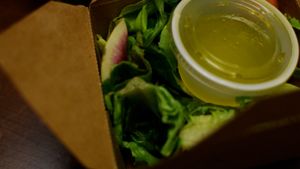 small basic salad as rice replacement at Wildseed in San Francisco