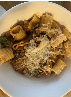 Vegan pasta  at Wildseed in San Francisco