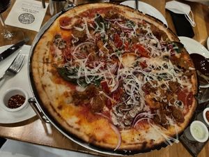 Gluten free sausage pizza  at Wildseed in San Francisco