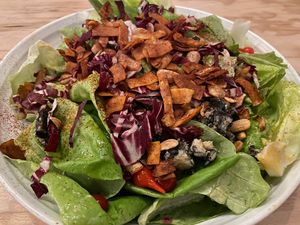 Salad Andalusian, complex, layered, delicious at Wildseed in San Francisco