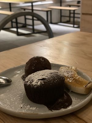 Warm beet and banana chocolate cake… so yum at Wildseed in San Francisco