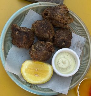 Wild mushroom zeppole appetizer at Wildseed in San Francisco