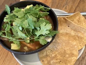 Ceviche of king trumpet mushroom  at Wildseed in San Francisco