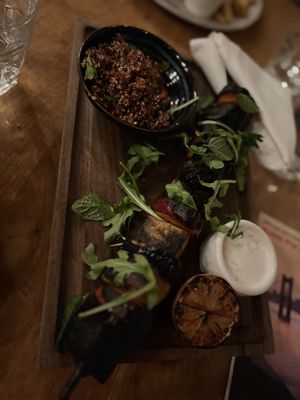 Peruvian Hodo Soy Tofu Skewer  at Wildseed in San Francisco