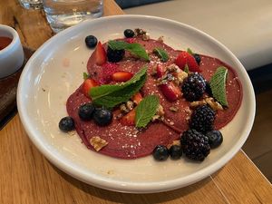 Red Velvet Pancakes at Wildseed in San Francisco