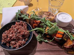 Peruvian hodo soy tofu skewer at Wildseed in San Francisco