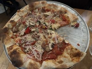 Sausage pizzaa  at Wildseed in San Francisco