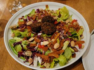 Salad with Neatballs at Wildseed in San Francisco
