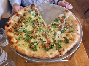 Carbonara Pizza at Wildseed in San Francisco