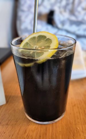 Charcoal lemonade at Wildseed in San Francisco