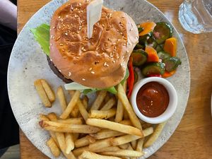 Impossible burger  at Wildseed in San Francisco