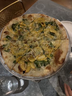 squash pizza  at Wildseed in San Francisco