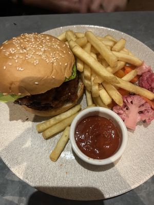 burger  at Wildseed in San Francisco