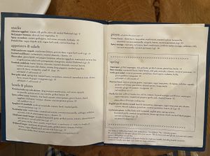 Spring (or Summer?)2025 Menu  at Wildseed in San Francisco